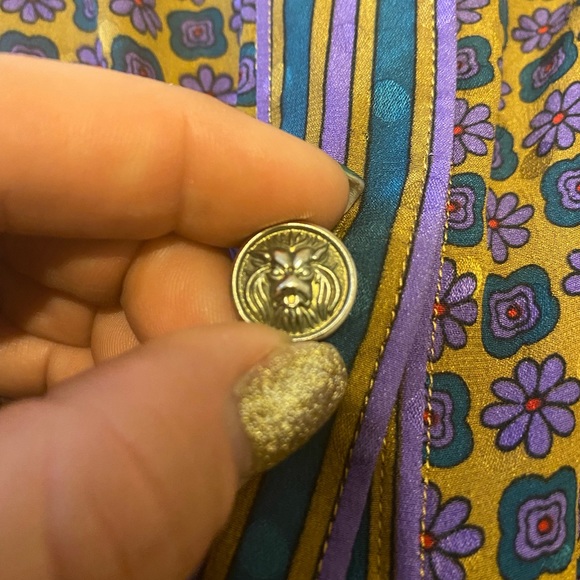 Sz. 12 Vintage Stanley Sherman silk blouse - Picture 3 of 7